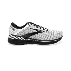 Brooks Adrenaline GTS 22 Mens Road Running Shoes White/Grey/Black | USA-XFE136527